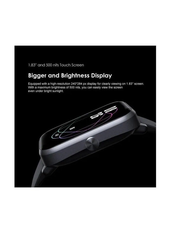 أورايمو - شاهد 3 Pro 1.83 بوصة LCD IP68 Black BT Calls - Image 1