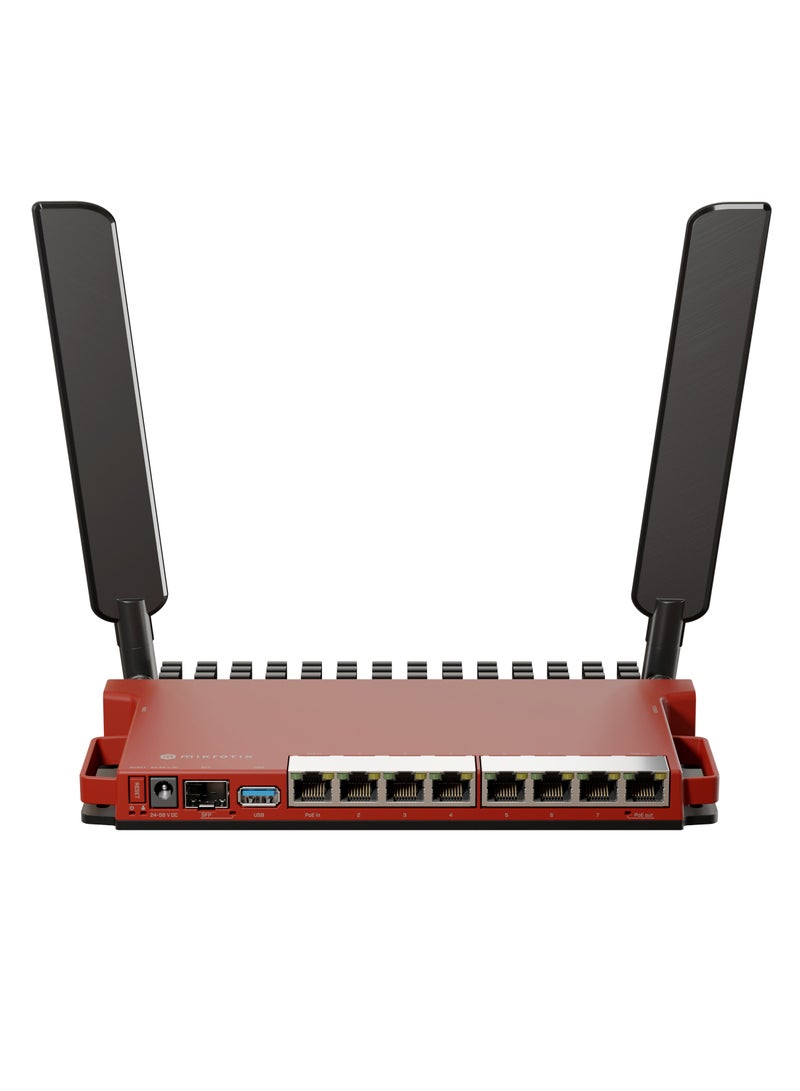 Mikrotik - L009UiGS-2HaxD In Desktop Case With RouterOS L5 Red - Image 1