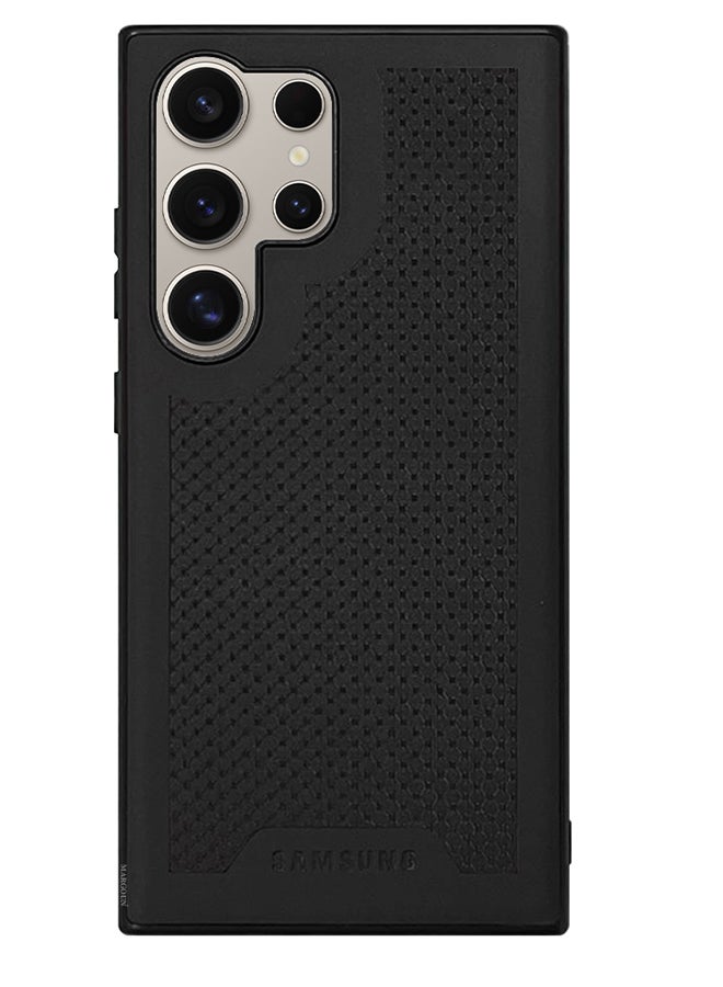 MARGOUN Samsung Galaxy S24 Ultra Case Anti Slip Textured Design Scratch Resistant Shock Absorbing Case Cover Black  - Image 2