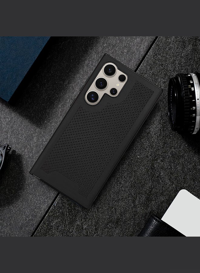 مارجون غطاء سامسونج جالكسي S24 ألترا بتصميم مضاد للانزلاق مع نسيج مقاوم للخدوش وامتصاص الصدمات - Image 4