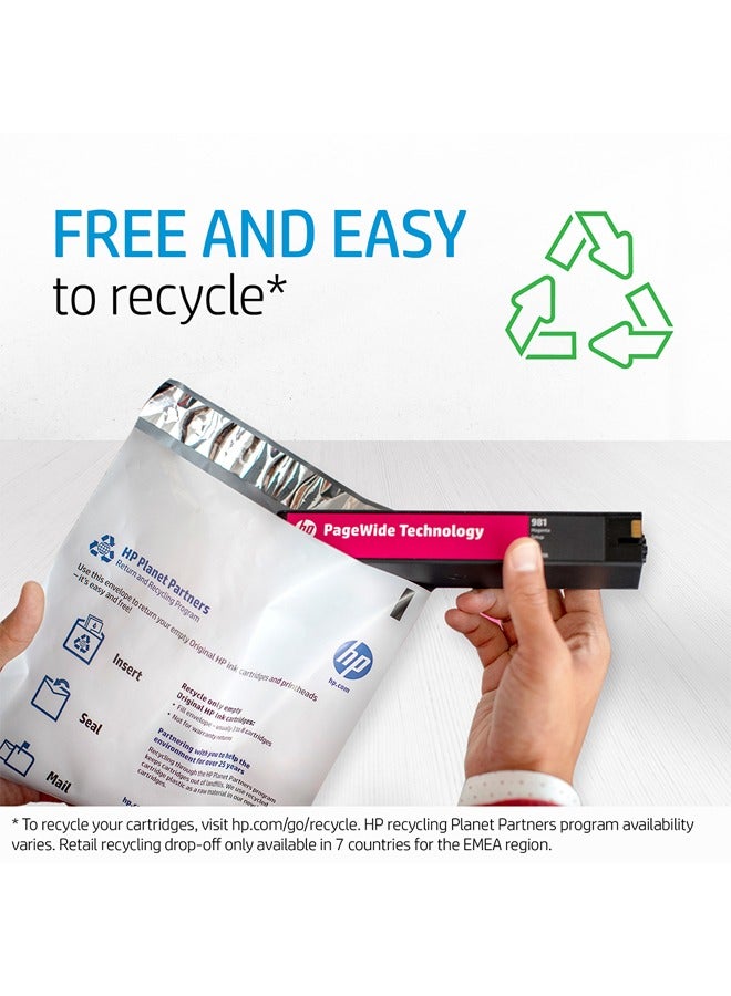 HP 991X High YieldOriginal PageWide Cartridge (M0J94AE) Magenta  - Image 3