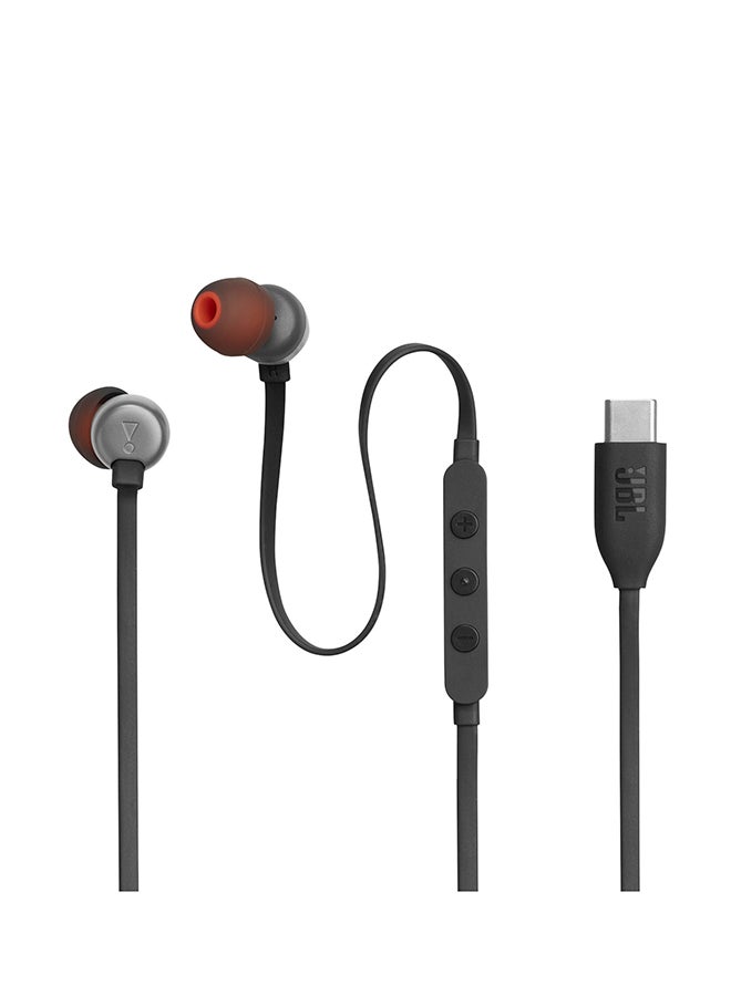 JBL - Tune 310C USB-C Wired Hi-Res In-Ear Headphones Black - Image 1