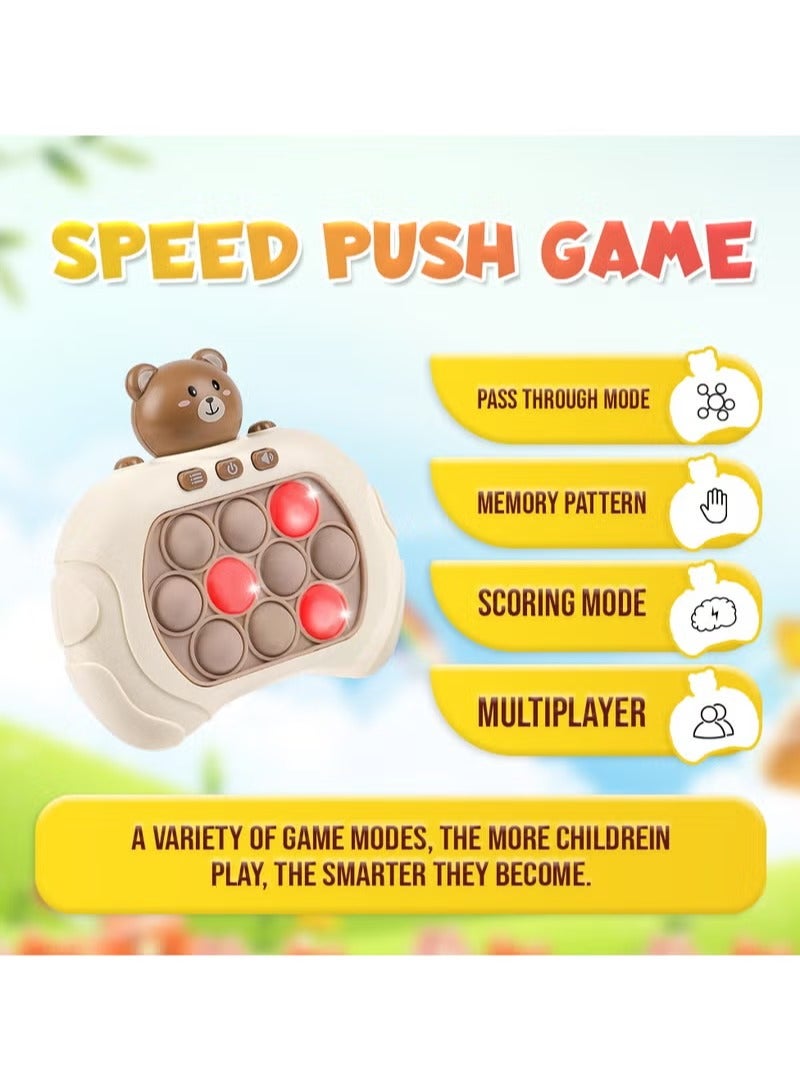 MYTOYS Quick Push Electronic Pop Light Up Games, Decompression Puzzle Machine, Sensory Push Pop Bubble Toy Interactive Button Toy For Kids, Perfect Birthday Gift For Boys And Girls - Image 5
