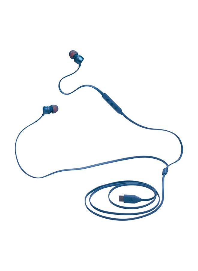 JBL Tune 310C USB-C Wired Hi-Res In-Ear Headphones Blue - Image 5