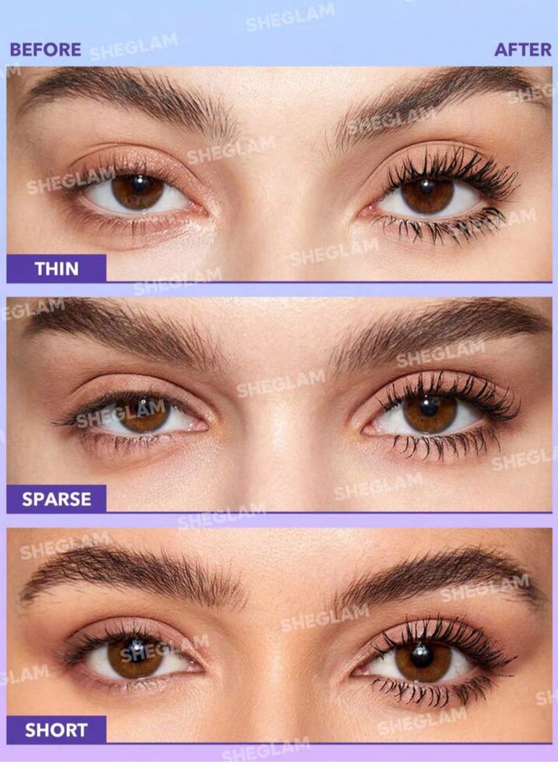 SHEGLAM - Flutter Wink Volumizing Mascara Volumizing Black - Image 1