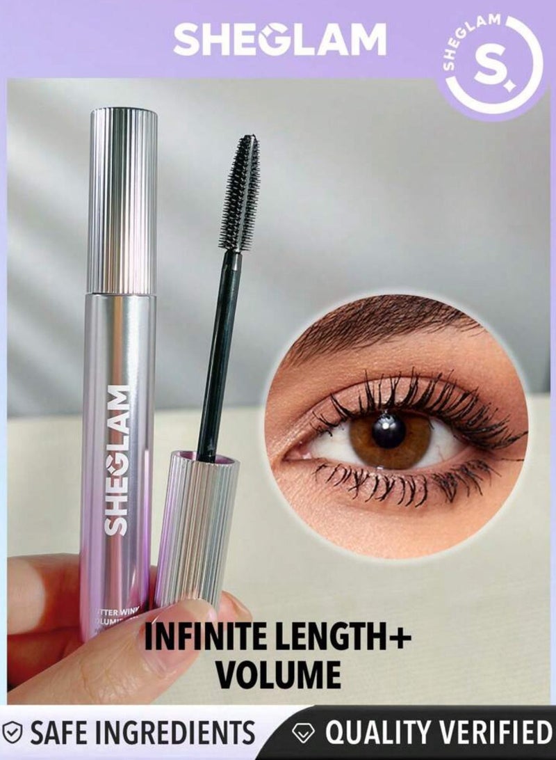 SHEGLAM - Flutter Wink Volumizing Mascara Volumizing Black - Image 1