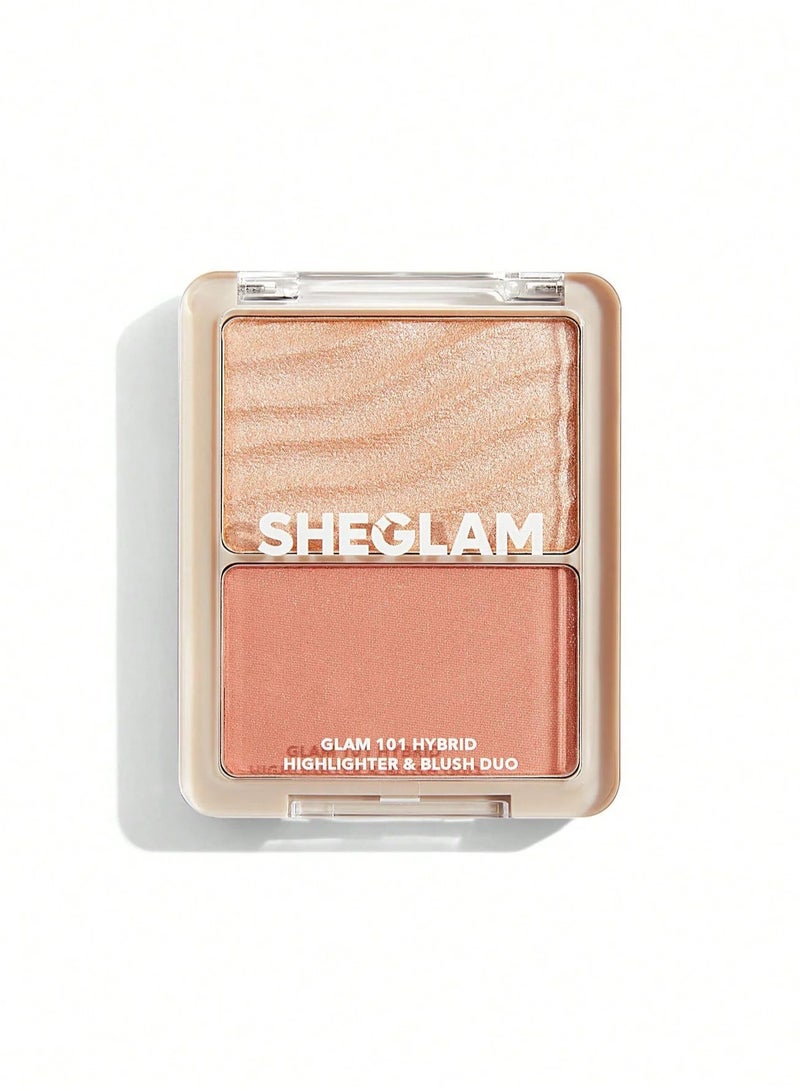 SHEGLAM - Glam 101 Hybrid Highlighter And Blush Duo-St. Tropez Multicolour - Image 1