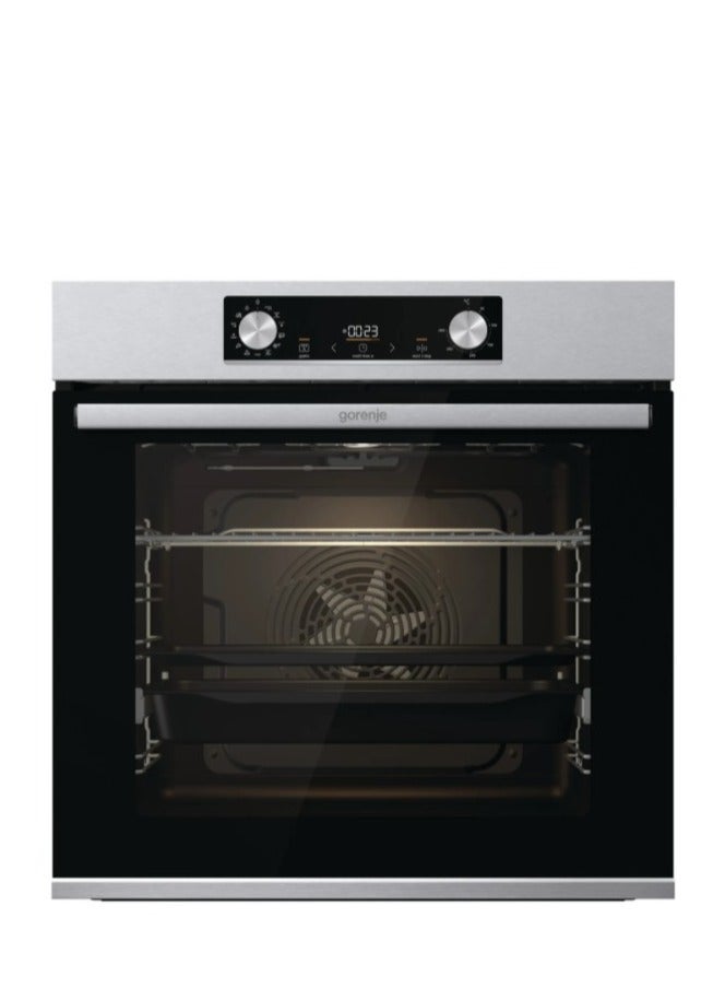 Gorenje Electric Built in oven With Grill from Gorenje 77 liter 60 cm Multi-function Stainless Steel BOS6737E09X BOS6737E09X Silver - Image 1