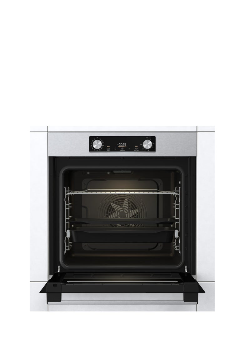 Gorenje Electric Built in oven With Grill from Gorenje 77 liter 60 cm Multi-function Stainless Steel BOS6737E09X BOS6737E09X Silver - Image 2