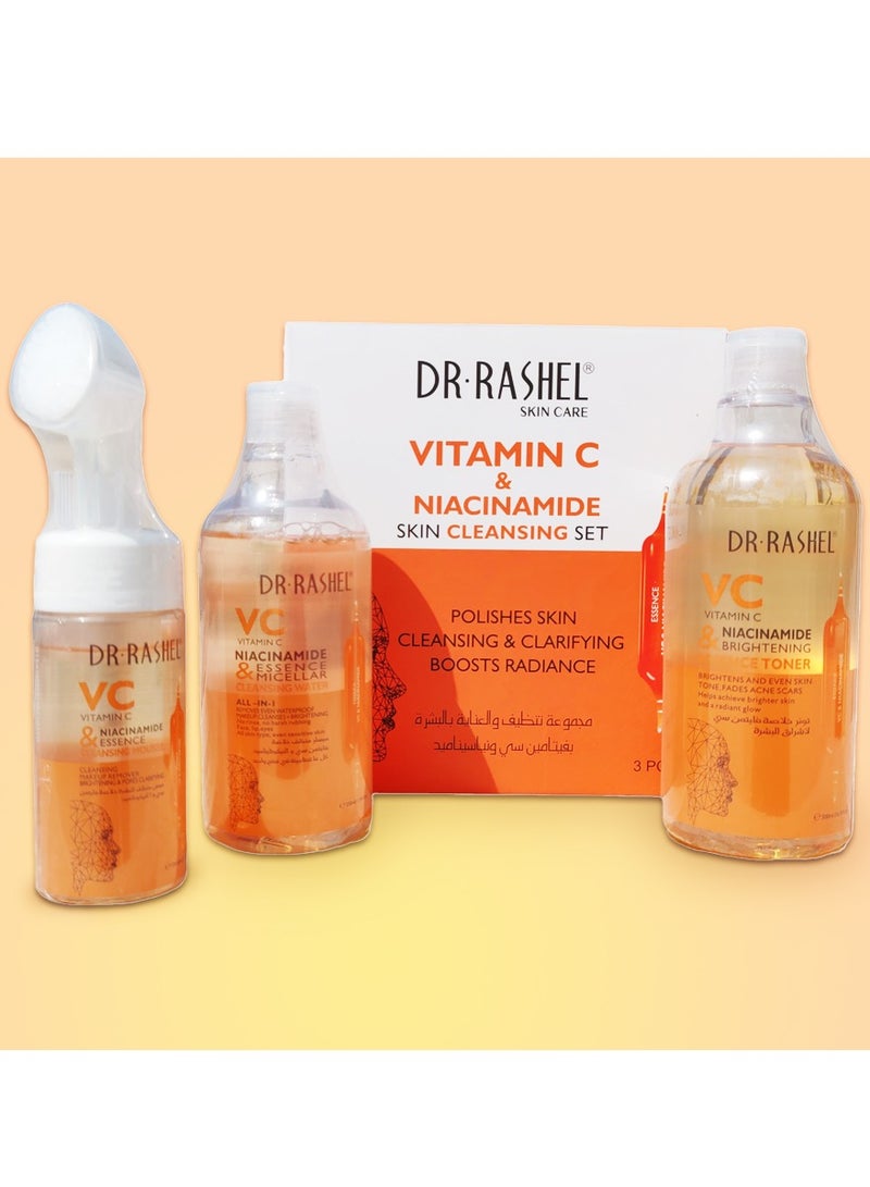 دكتور راشيل مجموعة تنظيف البشرة بفيتامين C والنياسيناميد 3 قطع - Image 3