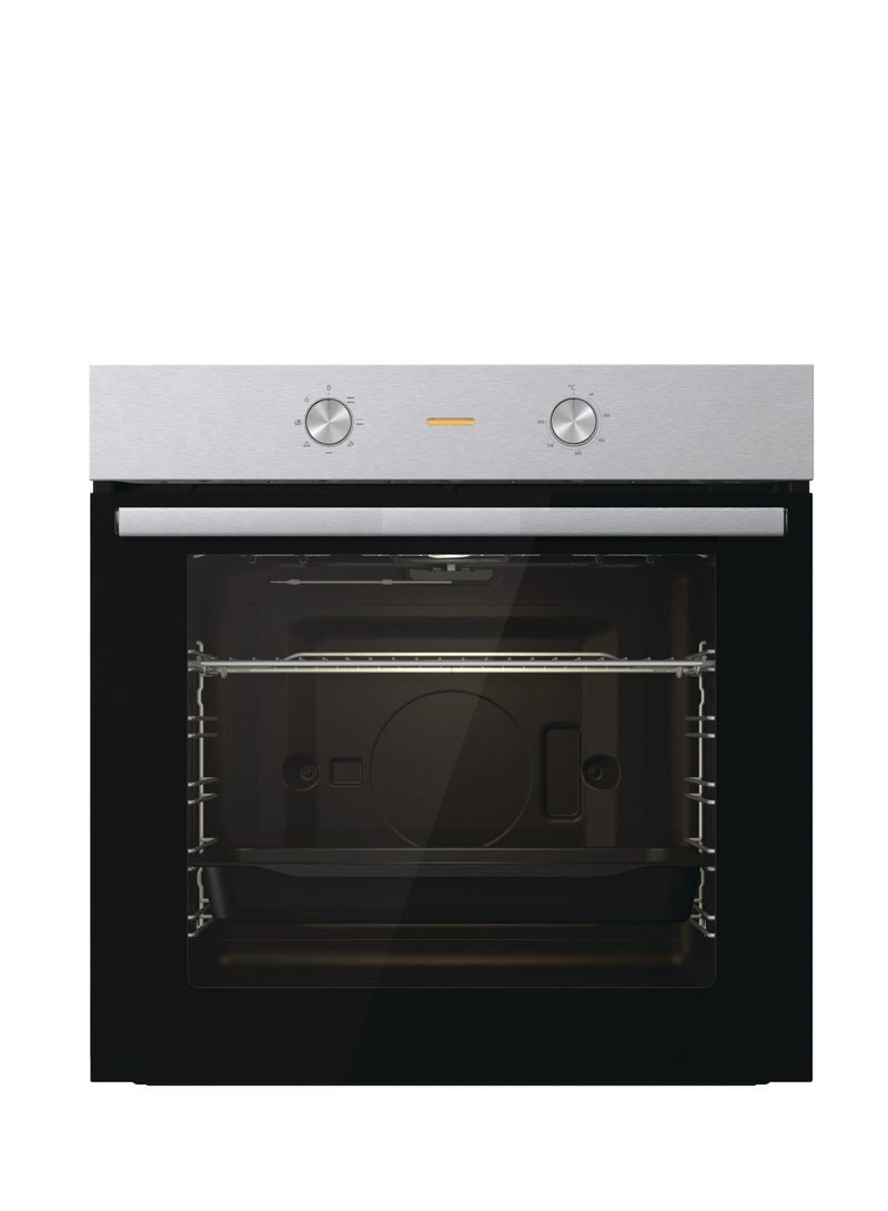 Gorenje Built in Electric oven With Grill from Gorenje 84 liters 60 cm multi-function Stainless Steel BO6712E02XK BO6712E02XK Silver - Image 1