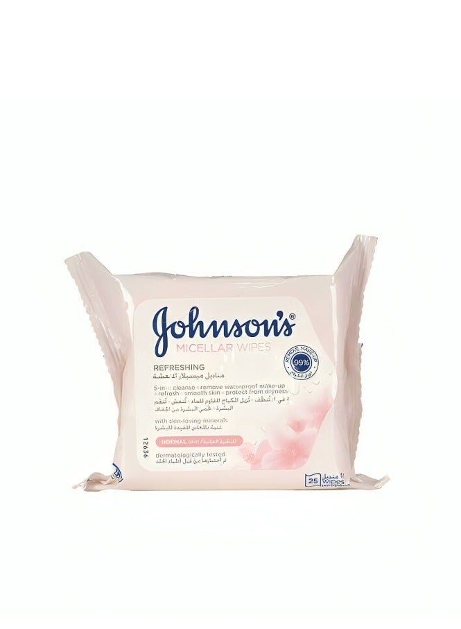 جونسون مناديل ميسيلار للبشرة العادية - Image 1