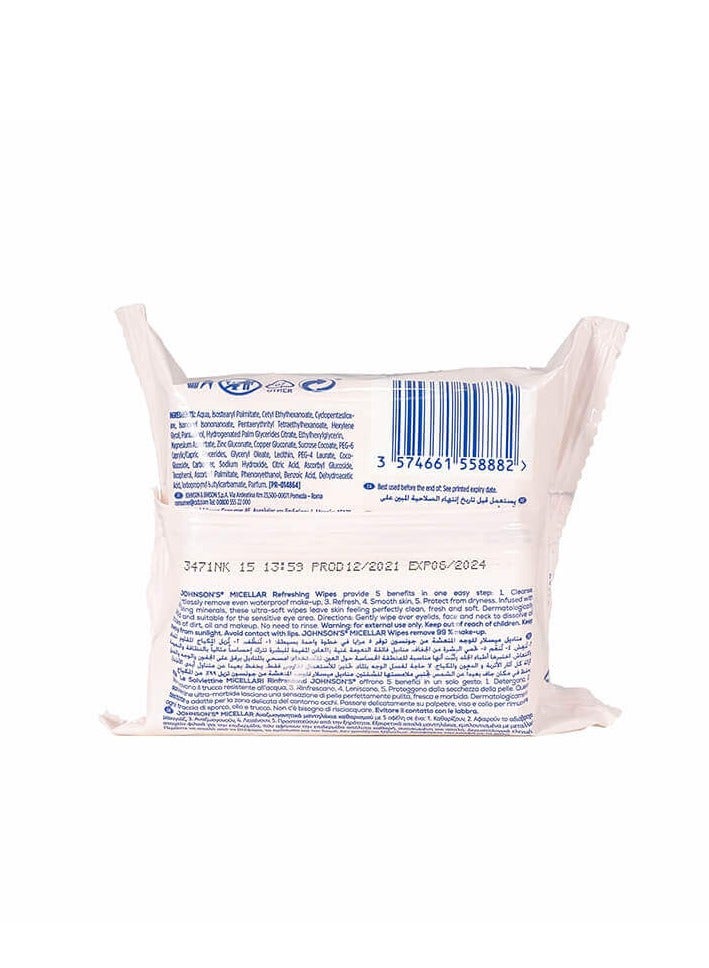 جونسون مناديل ميسيلار للبشرة العادية - Image 2