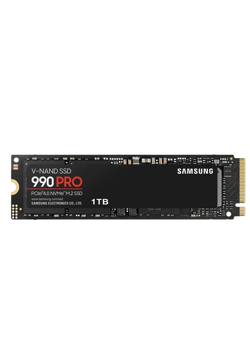 سامسونج سلسلة 990 Pro - PCIe Gen4. X4 NVMe 2.0c - محرك أقراص SSD داخلي M.2 (MZ-V9P1T0B/AM) 
