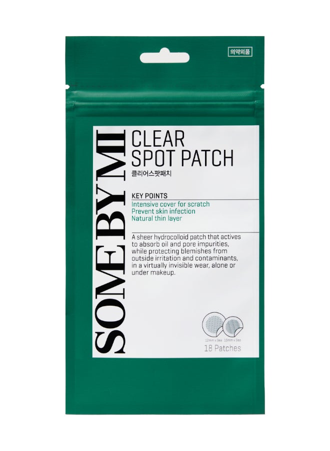 Some by Mi 18 Piece Clear Spot Patch Green 18grams  - Image 1