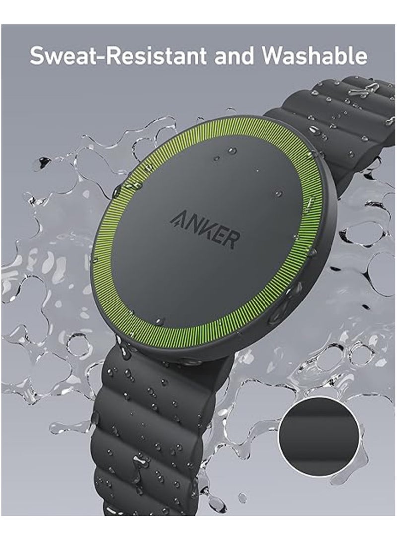 Anker - Magnetic Phone Grip (MagGo), Sweat-Resistant 620 Magnetic Grip and Adjustable Strap, Only for iPhone 16/16 Pro/16 Plus /16 Pro Max, 15/14/13/12 Series Black - Image 1