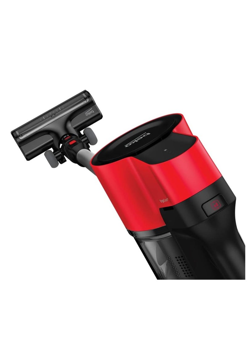 Beko Cordless Vacuum Cleaner Capacity 0.55 liter Suction Power 25 W VRT 50121 VR Black & Red - Image 2