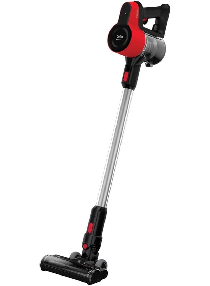 Beko Cordless Vacuum Cleaner Capacity 0.55 liter Suction Power 25 W VRT 50121 VR Black & Red - Image 1