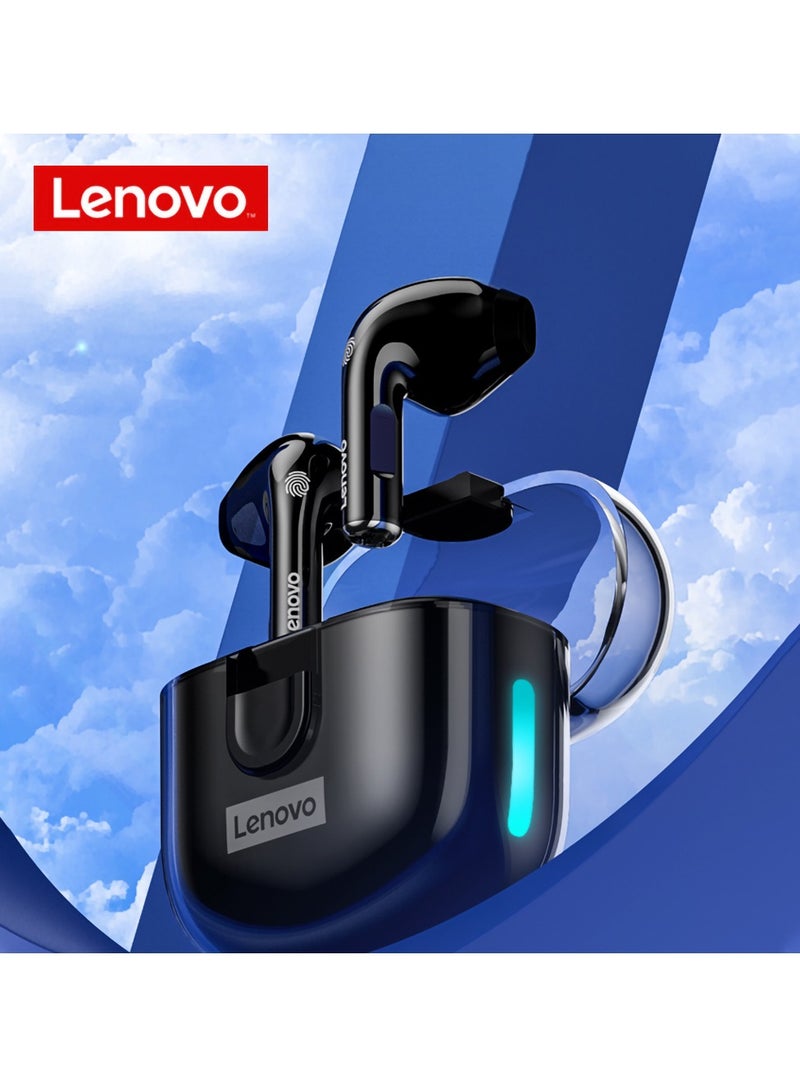 Lenovo - LivePods LP12 Earphones Bluetooth 5.1 Wireless Headphones TWS Sport Earbuds HiFi Sound RGB Headset Touch Control With Mic White - Image 1