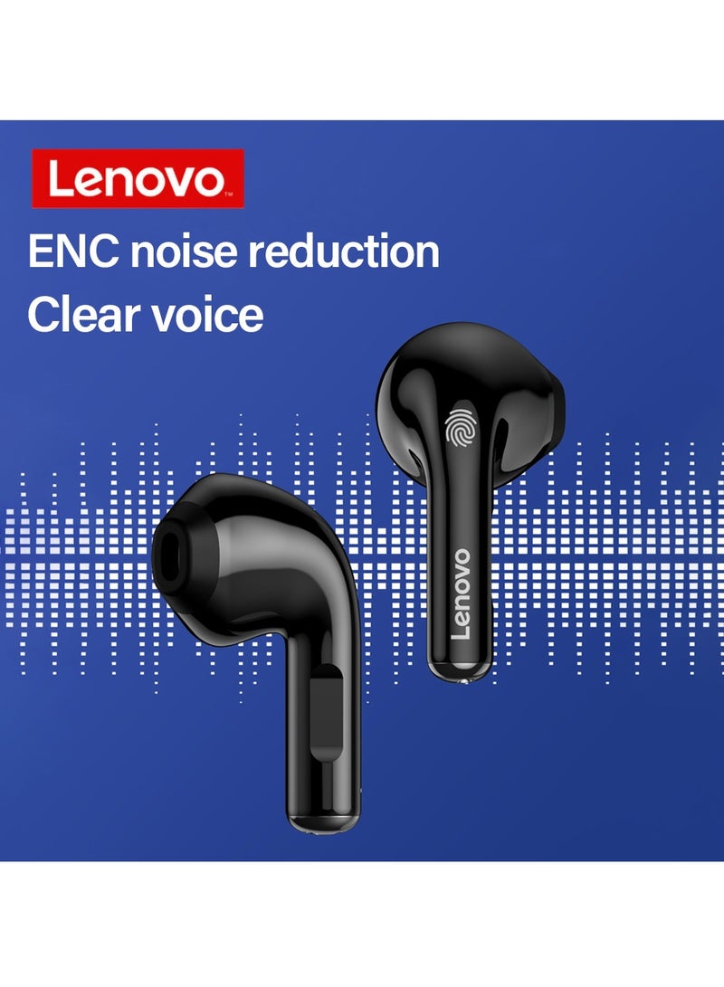 Lenovo - LivePods LP12 Earphones Bluetooth 5.1 Wireless Headphones TWS Sport Earbuds HiFi Sound RGB Headset Touch Control With Mic White - Image 1