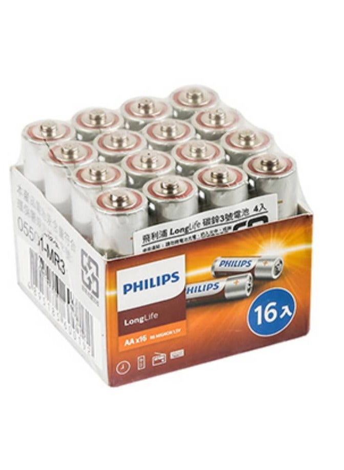 Pack of 16 AAA Foil Top low-drain device, Long Life - Zinc Chloride Batteries - pnsku/N70059814V/45/_/1711969082/95d76b38-029c-424b-ab83-a02b43155eba