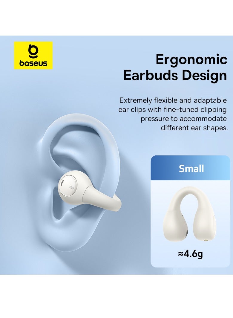 AirGo Open Ear Bluetooth Earbuds 5.3 Wireless Earphones Innovative Clip Earphones Long Lasting And Painless 2MIc ENC HD Call Noise Reduction Earbuds Sports Calling More White - pnsku/N70059857V/45/_/1711992715/6865dfb4-9476-4382-afdf-5a95c5486636