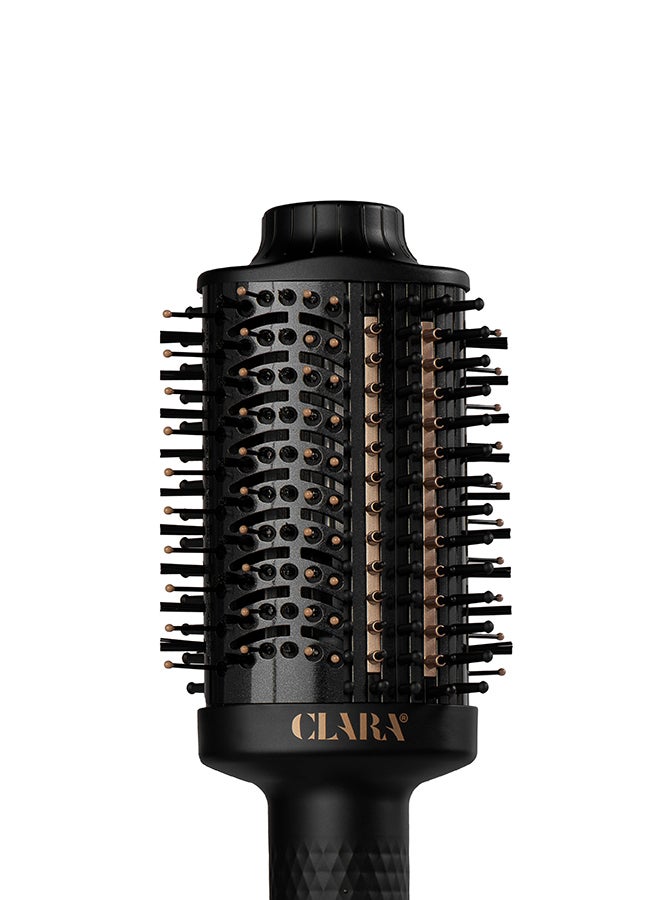 CLARA - Hot Brush 2-In-1 Thermal Brush & Dryer Black - Image 1
