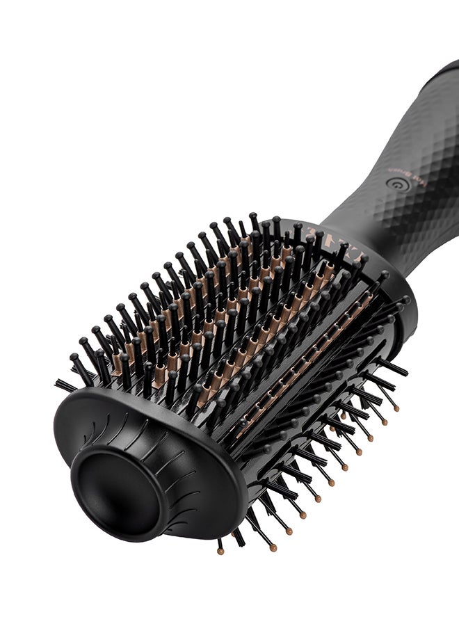 CLARA - Hot Brush 2-In-1 Thermal Brush & Dryer Black - Image 1