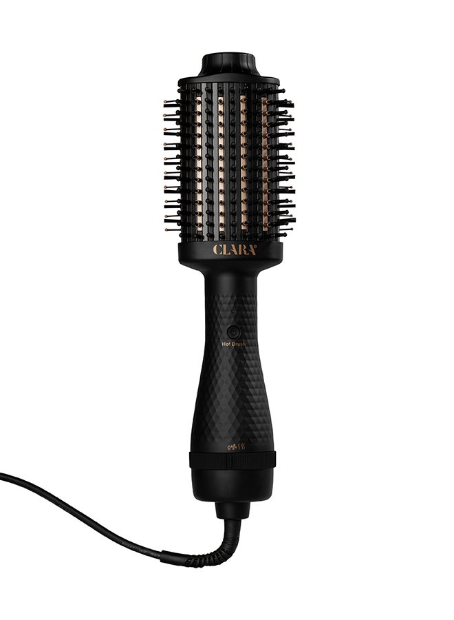 CLARA - Hot Brush 2-In-1 Thermal Brush & Dryer Black - Image 1