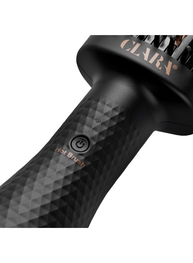 CLARA - Hot Brush 2-In-1 Thermal Brush & Dryer Black - Image 1