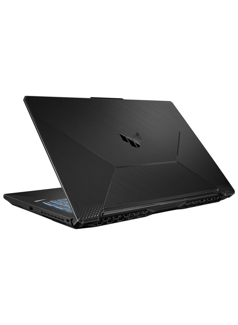 Asus TUF F17 Gaming Laptop 17.3" FHD 144Hz Display Core i5-11400H 16GB 512GB SSD NVIDIA RTX 3050 4GB Graphics Backlit Eng Key WIN11 Black With Free Gaming Quotes English Graphite Black