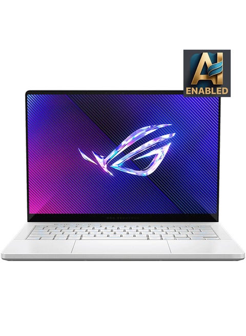 ROG Zephyrus G14 (Upgraded Version) Laptop With 14-Inch Display, Ryzen 7 5700U Processor/16GB RAM/1TB SSD/8GB GeForce RTX 4070 Graphics/Windows 11 Pro English/Arabic White