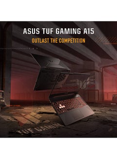 ASUS TUF Gaming A15 Laptop With 15.6-Inch Display, Ryzen 5 7535HS Processor/8GB RAM/512GB SSD/4GB GeForce RTX 2050 Graphics/Windows 11 Home English/Arabic Black (Upgraded Version)  - Image 2