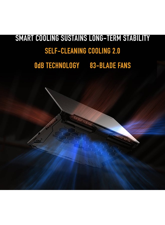 ASUS - TUF Gaming A15 Laptop With 15.6-Inch Display, Ryzen 5 7535HS Processor/8GB RAM/512GB SSD/4GB GeForce RTX 2050 Graphics/Windows 11 Home English/Arabic Black (Upgraded Version) - Image 1