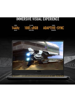 ASUS TUF Gaming A15 Laptop With 15.6-Inch Display, Ryzen 5 7535HS Processor/8GB RAM/512GB SSD/4GB GeForce RTX 2050 Graphics/Windows 11 Home English/Arabic Black (Upgraded Version)  - Image 4