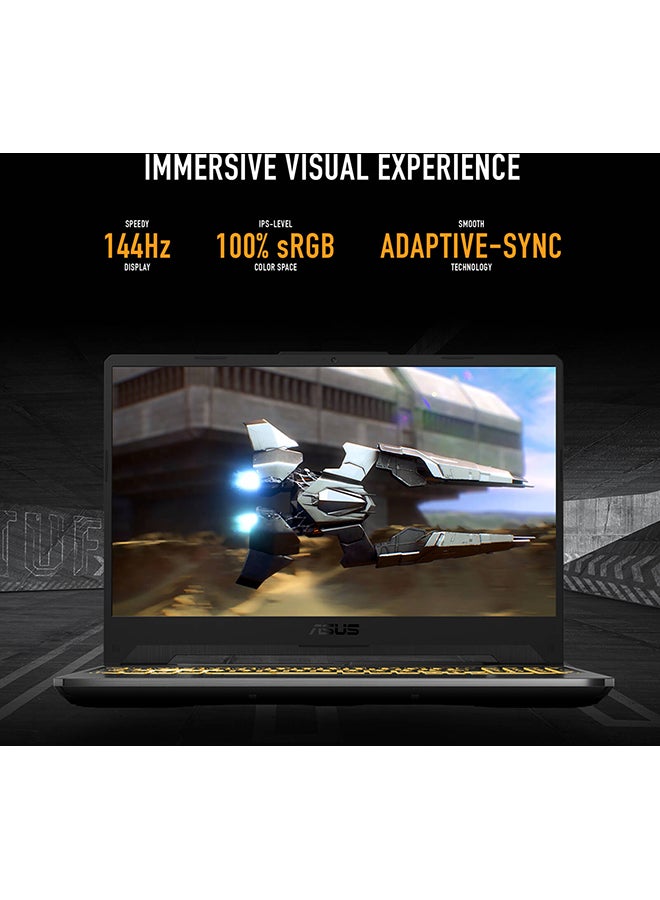 ASUS (Upgraded Version) TUF Gaming A15 Laptop With 15.6-Inch Display, Ryzen 5 7535HS Processor/8GB RAM/512GB SSD/4GB GeForce RTX 2050 Graphics/Windows 11 Home / English/Arabic Black (Upgraded Version) - Image 4