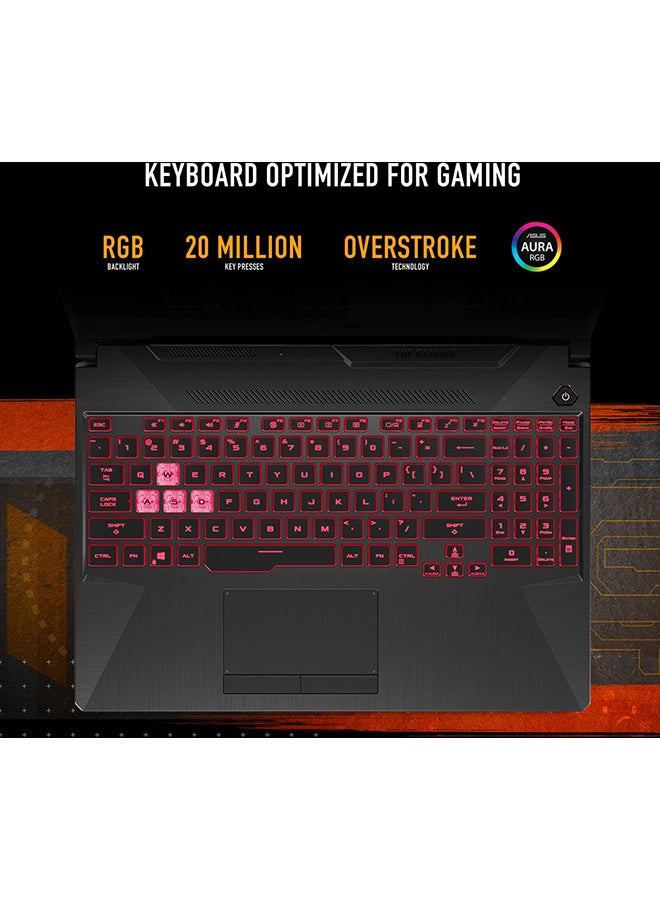 ASUS (Upgraded Version) TUF Gaming A15 Laptop With 15.6-Inch Display, Ryzen 5 7535HS Processor/8GB RAM/512GB SSD/4GB GeForce RTX 2050 Graphics/Windows 11 Home / English/Arabic Black (Upgraded Version) - Image 5