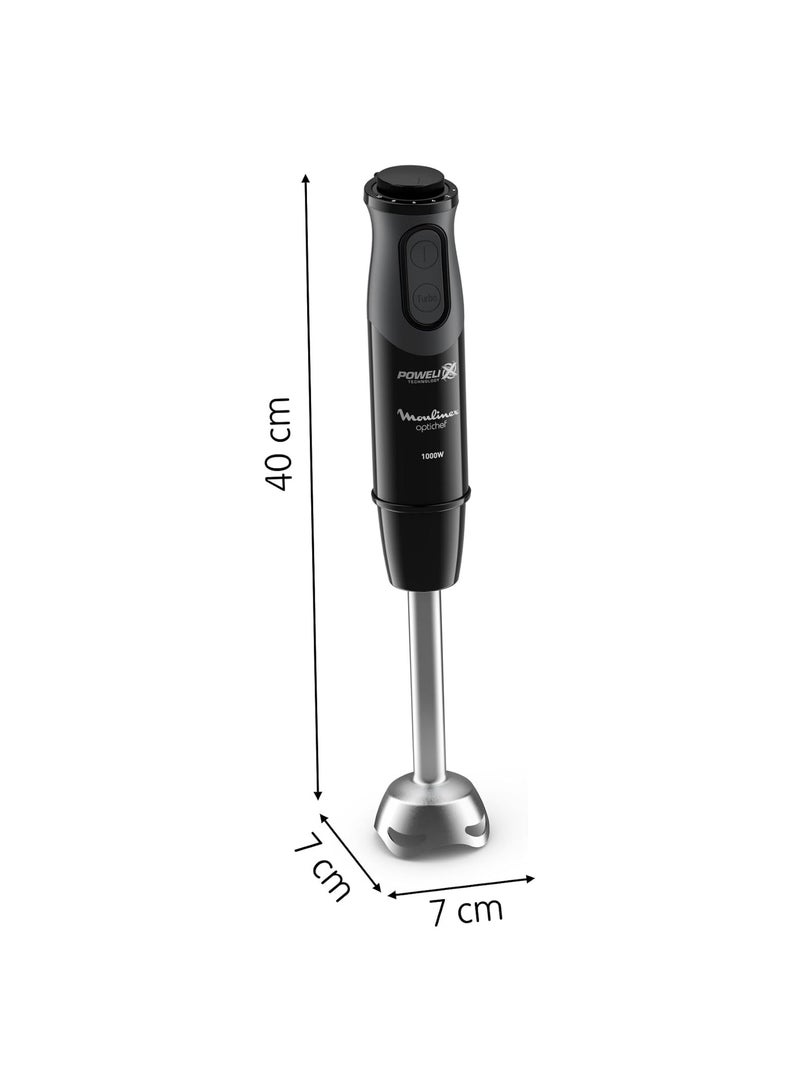 Optichef Hand Blender, 1000 Watt, 15 Functions, 500 ML Chopper, Whisk, Black - DD6552EG - pnsku/N70059946V/45/_/1712032333/c1546e45-9774-4d25-acfc-c35503339e04