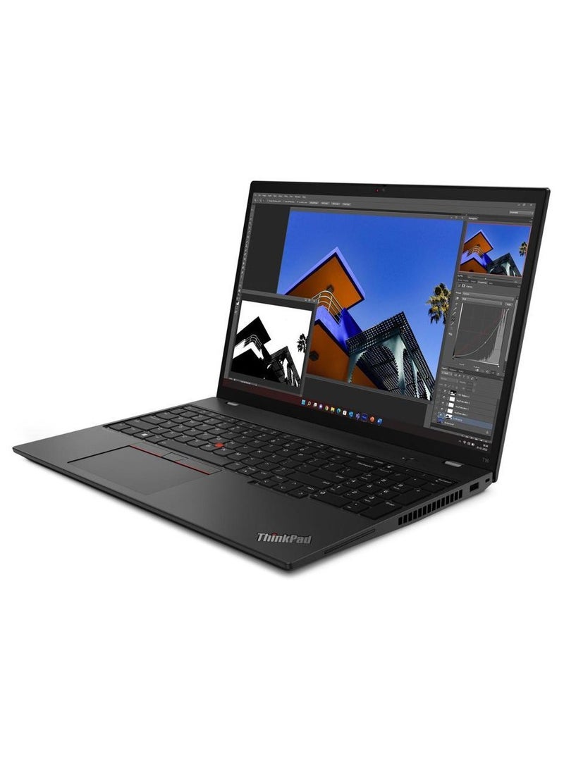 Lenovo - ThinkPad P1 Gen 6 Mobile Workstation With 16-Inch Display, Core i7-13700H Processor/64GB RAM/4TB SSD/6GB NVIDIA Geforce RTX A1000 Graphics Card/Windows 11 Pro With Lenovo Thinksmart view 8” Display English black - Image 1