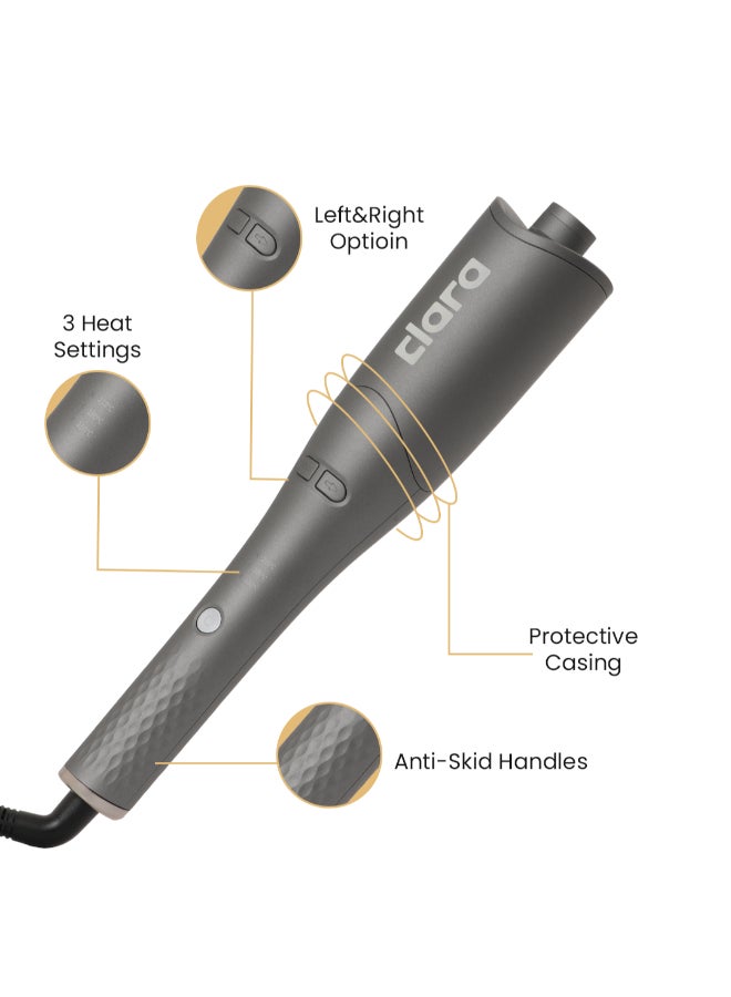 CLARA Autocurler Grey, Automatic Hair Curling Iron | The Bestselling Game-Changer – Designed For Speed, Ease, And Effectiveness Grey - Image 3