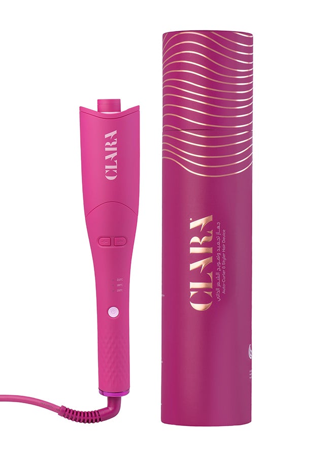 CLARA Autocurler , Automatic Hair Curling Iron | The Bestselling Game-Changer – Designed For Speed, Ease, And Effectiveness Pink  - Image 1