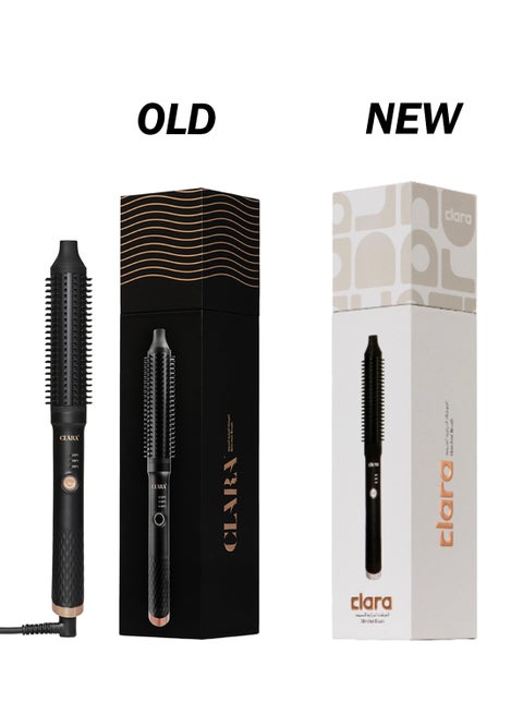 Slim Hot Brush, 3-In-1 Hairstyling For  Blowouts, Curls And Straight Hair,Two Functions, One Device Black