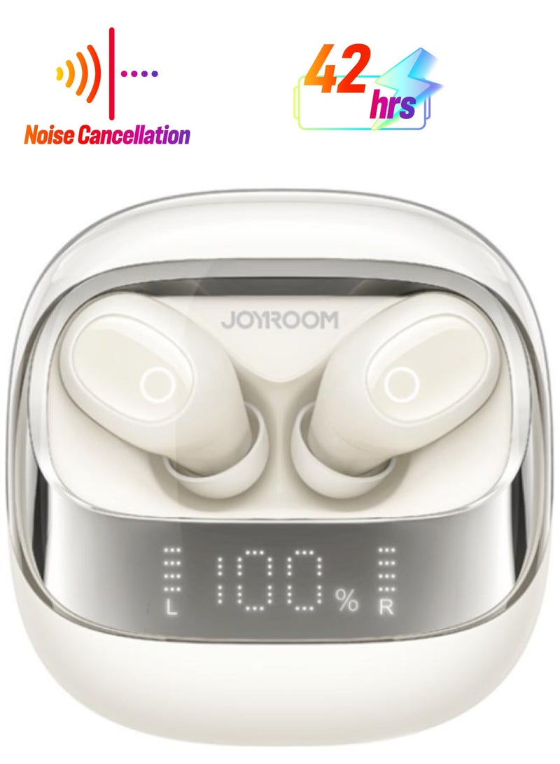 JOYROOM - Joyroom Jdots Series JR-DB2 True Wireless Earphones Low Latency Bluetooth Headphones with Digital Display white - Image 1