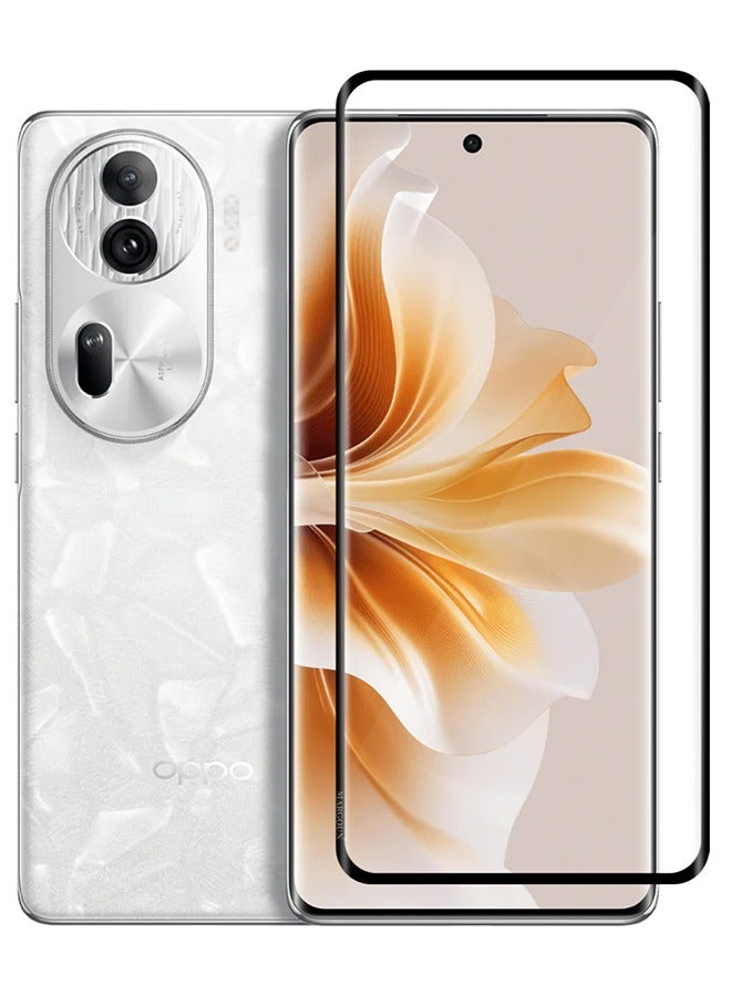 مارجون Oppo Reno11 Pro Screen Protector Full Coverage Screen Protector Clear Anti-Bubble Shield Tempered Glass Clear - Image 2