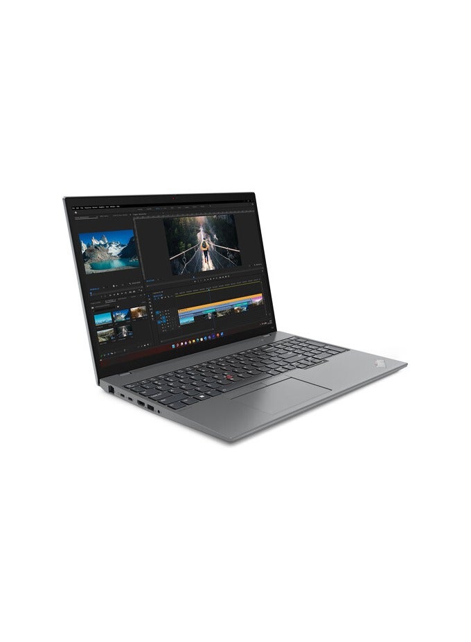 Lenovo - ThinkPad T16 Gen 2 Business Laptop With 16-Inch Display, Core i7-1355U Processor/16GB RAM/512GB SSD/Intel UHD Graphics/Windows 11 Pro With Lenovo Thinksmart view 8-Inch Display English grey - Image 1