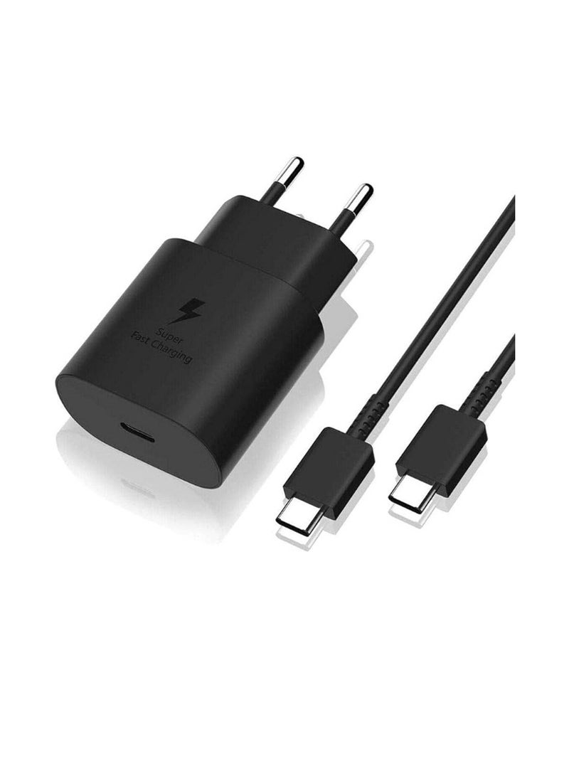 سامسونج كابل شحن سريع 25 واط Pd من USB C إلى USB C - Image 1