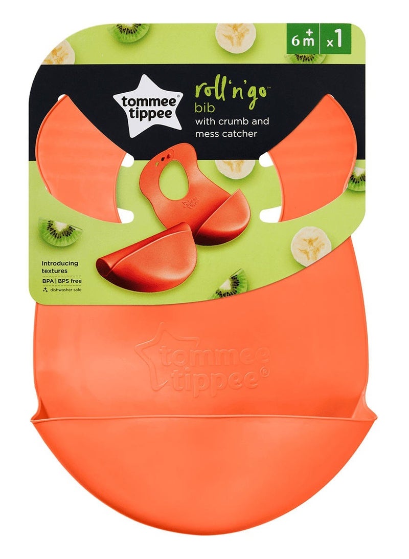 تومي تيبي Roll N Go Baby Bib 6 Months + - Image 1