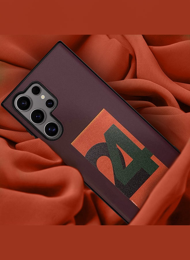 مارجون حافظة سامسونج جالاكسي S24 ألترا حافظة صلبة من PC بتصميم مطبوع حافظة فاخرة ومتينة رقيقة وخفيفة الوزن - Image 5