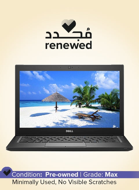 Renewed - Latitude E7280 Laptop With 12.5-Inch Display,Intel Core i5 Processor/8GB RAM/256GB SSD/Windows 10 English Black