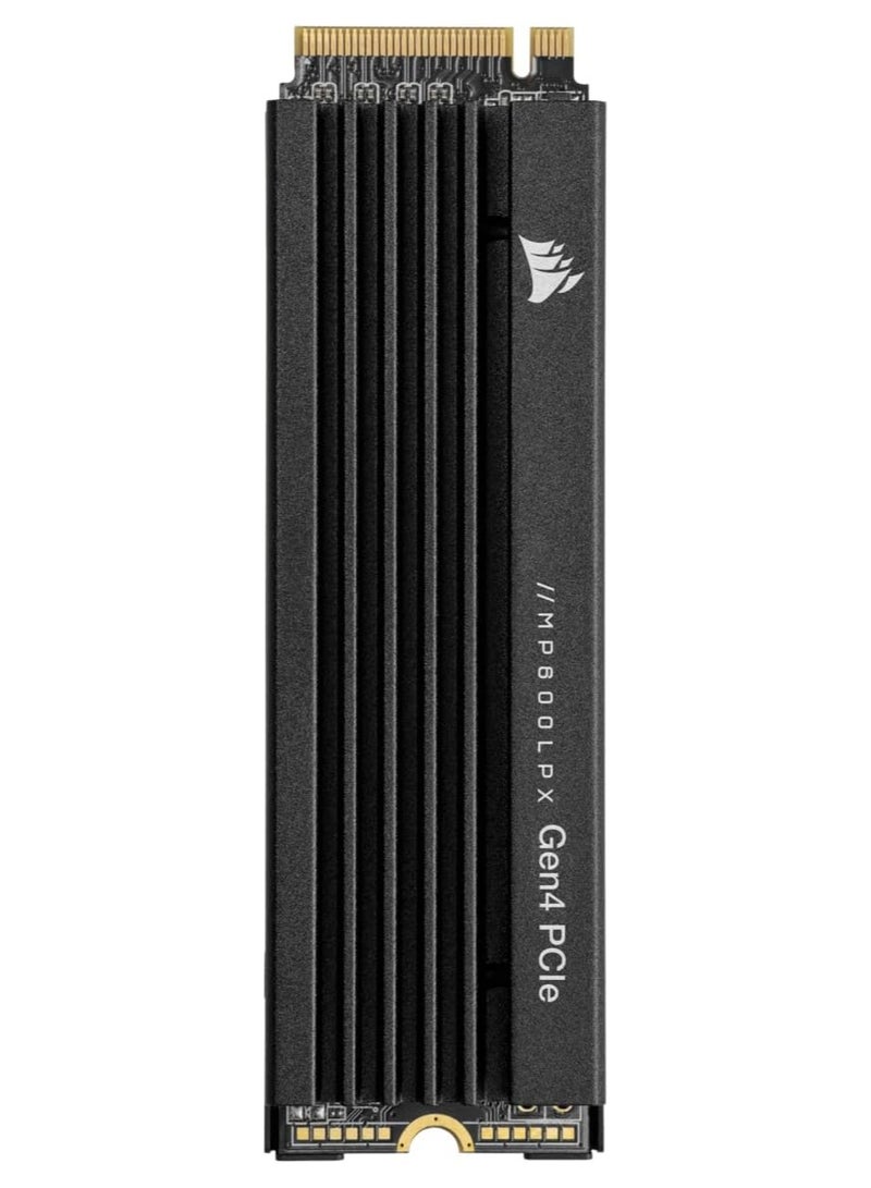 CORSAIR MP600 PRO LPX M.2 NVMe PCIe x4 Gen4 SSD - Optimised For PS5 (Up to 7,100MB/sec Sequential Read & 5,800MB/sec Sequential Write Speeds, High-Speed Interface, Compact Form Factor) Black 1 TB  - Image 1